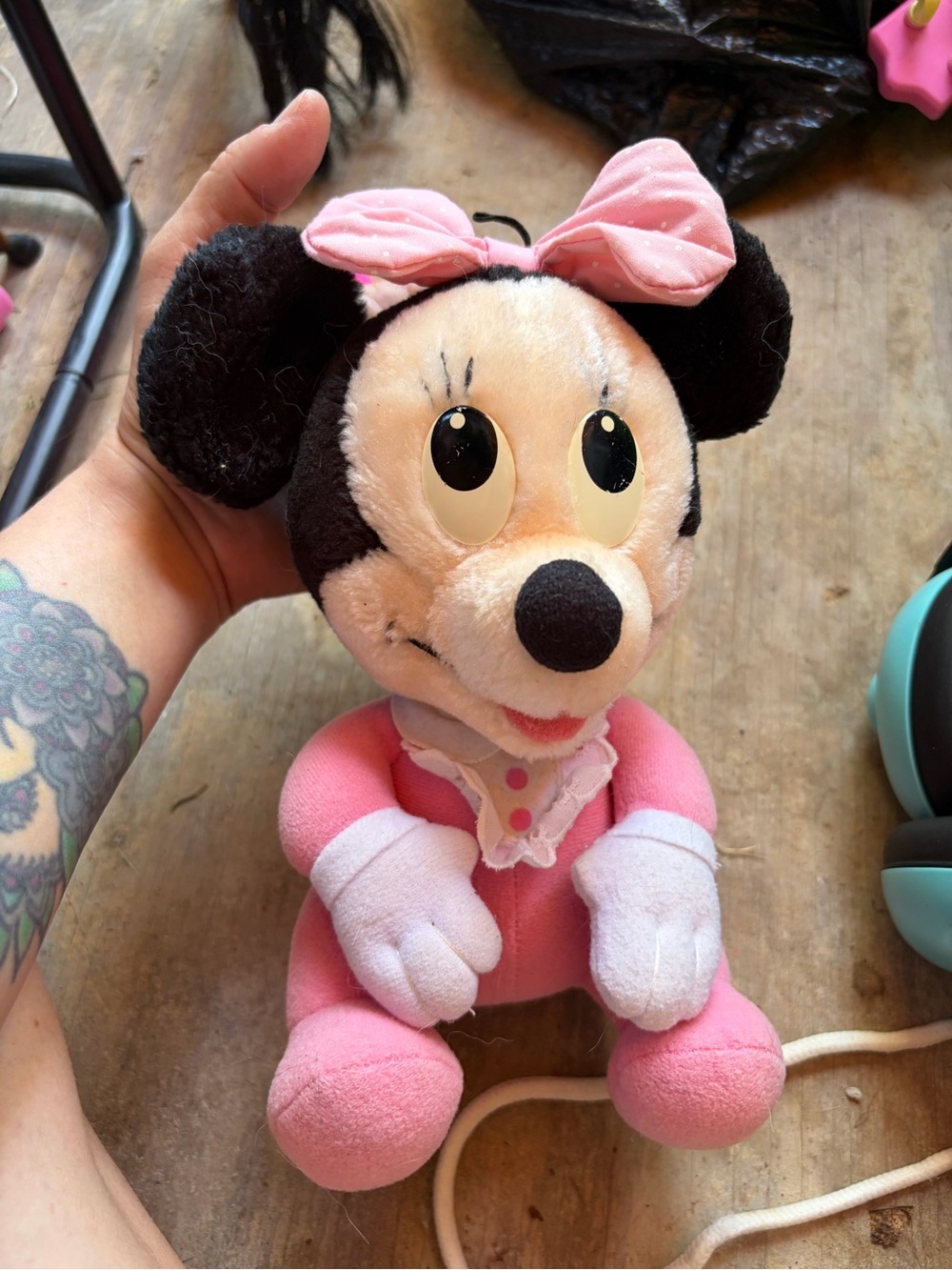 Plush Minnie 1984 Disney Babies Pink Plushie